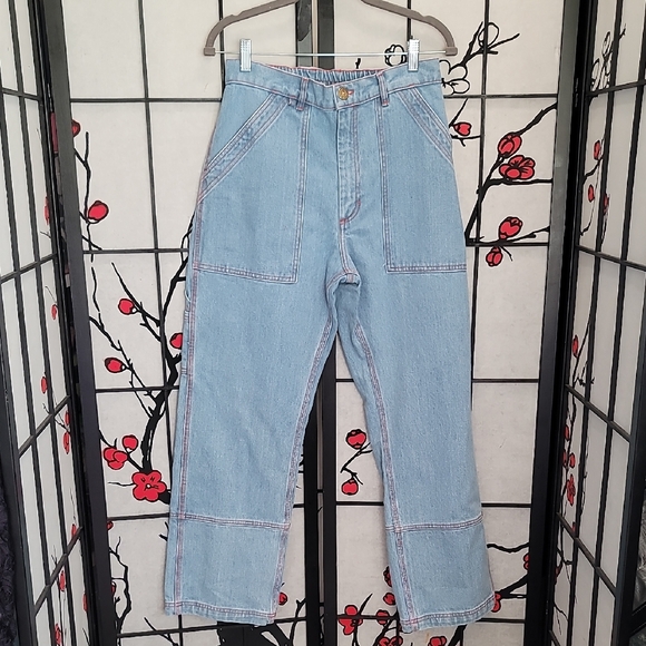 Big Bud Press Light Blue Carpenter Jeans - Picture 1 of 11